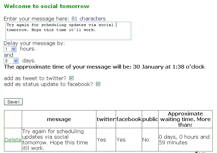 6 Status Updates Scheduler for Twitter, Facebook and LinkedIn | Social 